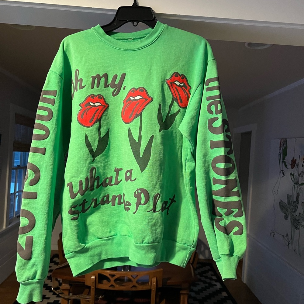 Cactus Planet Flea Market rare Rolling Stones 2019 tour sweatshirt puff print